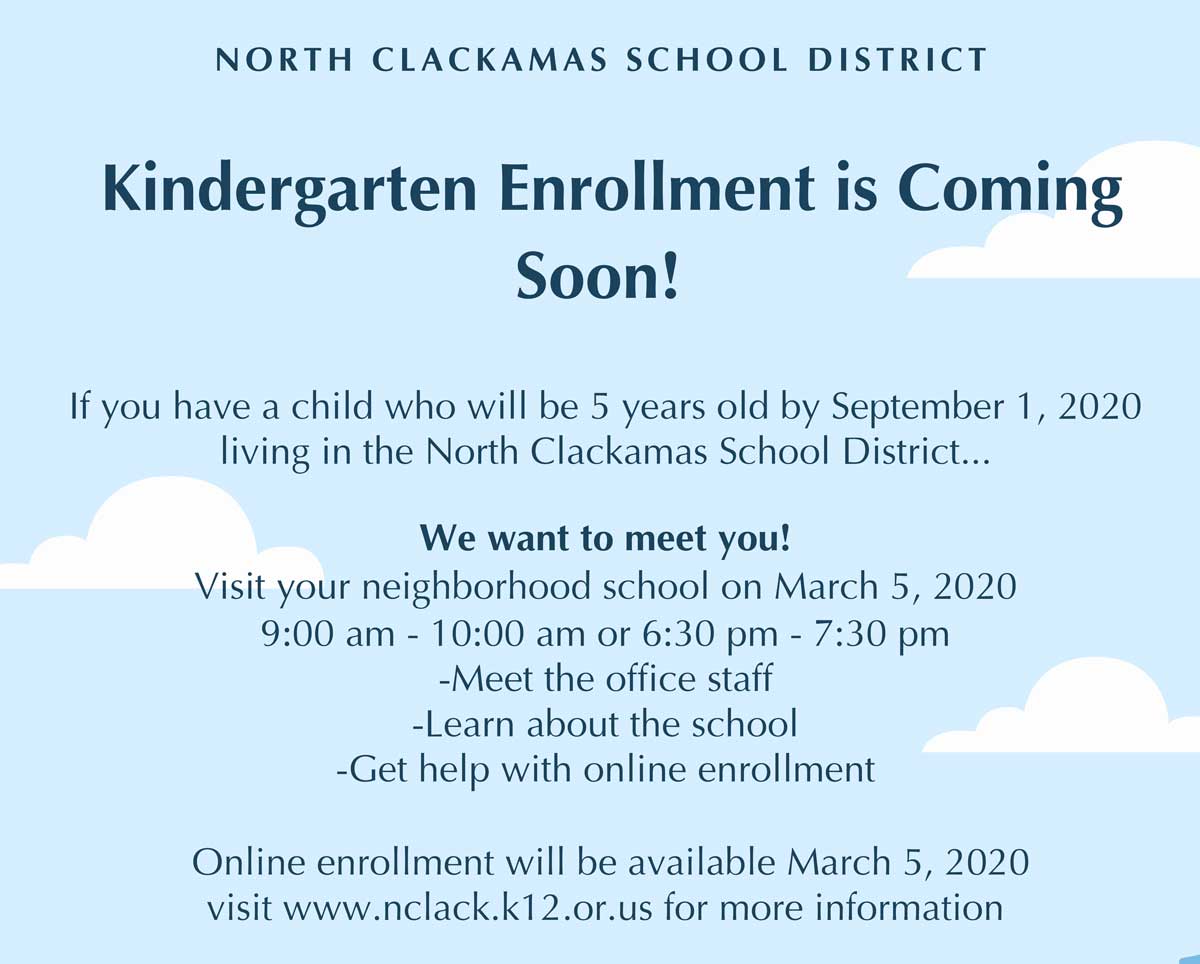 Kindergarten Enrollment<br>Mar. 5